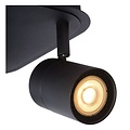 Plafón negro azabache con 4 x 5W regulables GU10 incluidos