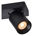 Spot plafond long LED Dim to warm GU10 3x5W cylindres noirs