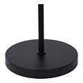 Lampe sur pied noire avec abat-jour noir et singe grimpeur E27