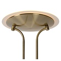 Bronzen uplighter staande lamp 20W en 4W leeslamp