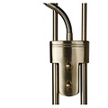 Bronzen uplighter staande lamp 20W en 4W leeslamp