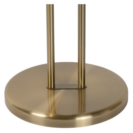 Bronzen uplighter staande lamp 20W en 4W leeslamp