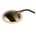 Bronzen uplighter staande lamp 20W en 4W leeslamp