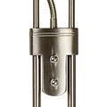Matt chrome uplighter floor lamp 20W and 4W reading lamp
