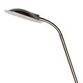 Matt chrome uplighter floor lamp 20W and 4W reading lamp