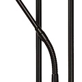Schwarze Deckenfluter-Stehlampe 20W und 4W-Leselampe