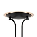 Black uplighter floor lamp 20W and 4W reading lamp