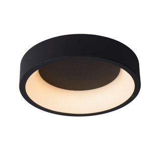 Kleine plafondlamp LED Ø 30 cm 20W zwart