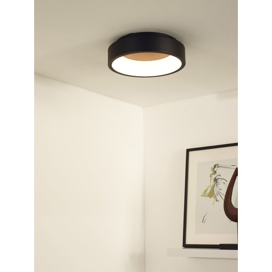 Small ceiling lamp LED Ø 30 cm 20W black