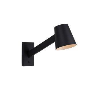 Black beautiful Scandinavian wall lamp 1xE14