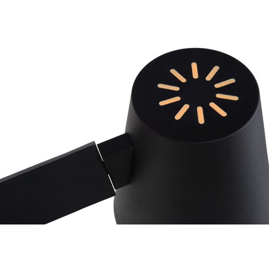 Zwarte prachtige scandinavische wandlamp 1xE14