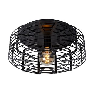 Industrial design black ceiling lamp 45 cm Ø E27