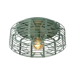 Lámpara de techo de diseño industrial turquesa 45 cm Ø E27
