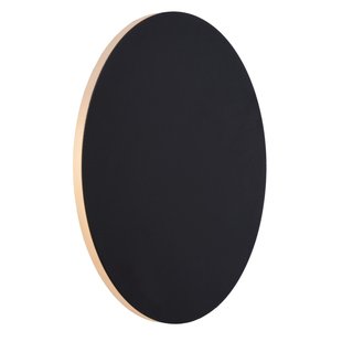 Grande applique noire cercle 25 cm LED 1x8W 3000K