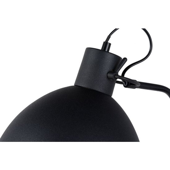 Hedendaags verstelbaar zwarte leeslamp 28 cm Ø E27