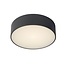 Sleek anthracite round ceiling lamp for bathrooms 12W