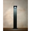 Design black low garden pedestal with powerful LED IP54