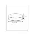 Small ceiling lamp LED Ø 30 cm 20W white
