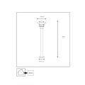 Stylish rural look lamppost outside matt chrome