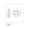 Classic with a refined design ship lamp outside black