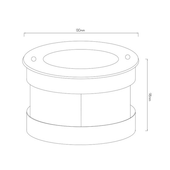 Fantasia FURI foco de suelo 5W COB LED, 3000K, 400 lúmenes, diámetro 130 mm, IP67, para exterior empotrado en el suelo