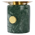 Amber glass table lamp 23 cm with marble base E27