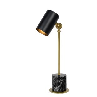 Classic cool and chic black with marble desk lamp E14