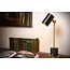 Classic cool and chic black with marble desk lamp E14