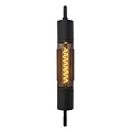 Industrial cylindrical black wall lamp E27