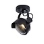 Charmingly elegant, sturdy ceiling spotlight 1xGU10 black