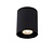 Spot plafond cylindrique 8 cm avec spot GU10 noir