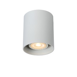 Cylindrical ceiling spotlight 8 cm with GU10 spotlight white