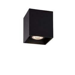 Square ceiling spot black with GU-10 spot