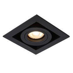 Single design black directional recessed spot 1xGU10