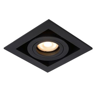 Foco empotrable orientable negro diseño simple 1xGU10