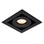 Single design black directional recessed spot 1xGU10