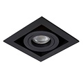 Enkele design zwarte richtbare inbouwspot 1xGU10