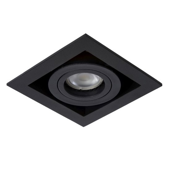Single design black directional recessed spot 1xGU10