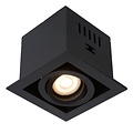 Enkele design zwarte richtbare inbouwspot 1xGU10