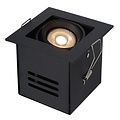 Enkele design zwarte richtbare inbouwspot 1xGU10