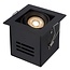 Single design black directional recessed spot 1xGU10