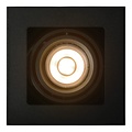 Enkele design zwarte richtbare inbouwspot 1xGU10