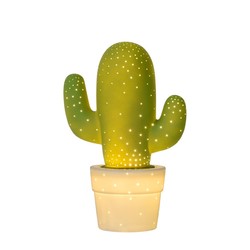 Grüne Kaktus-Tischlampe 20 cm E14