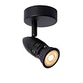 Tijdloze plafondspot 9 cm GU10 1 st zwart