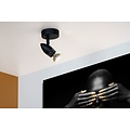 Tijdloze plafondspot 9 cm GU10 1 st zwart