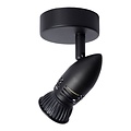 Tijdloze plafondspot 9 cm GU10 1 st zwart