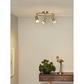 Spot plafond intemporel 31 cm 3xGU10 chrome mat