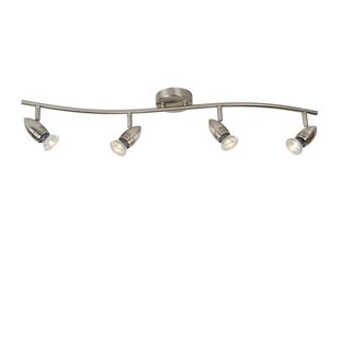 Matt chrome timeless ceiling spot LED GU10 spot 4 pieces