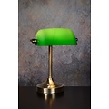 Bankers Table Lamp Bronze/Green - Harvey Norman Lighting