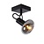 Elegant unique ceiling spotlight E14 black